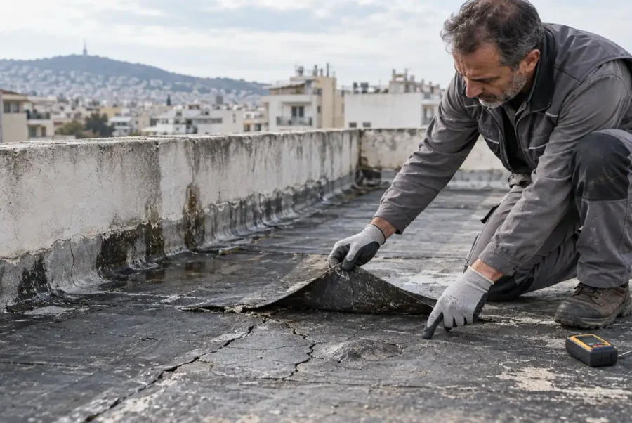 Παλιά Μόνωση Ταράτσας - Θεσσαλονίκη Χαλκιδική