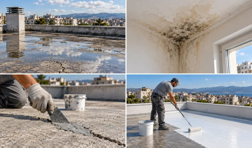 Υγρασία στην Ταράτσα - Θεσσαλονίκη Χαλκιδική